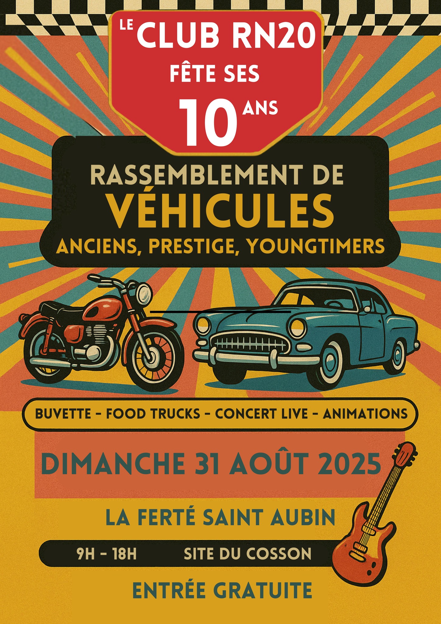 10 ans du Club RN20 – Rassemblement de véhicules anciens