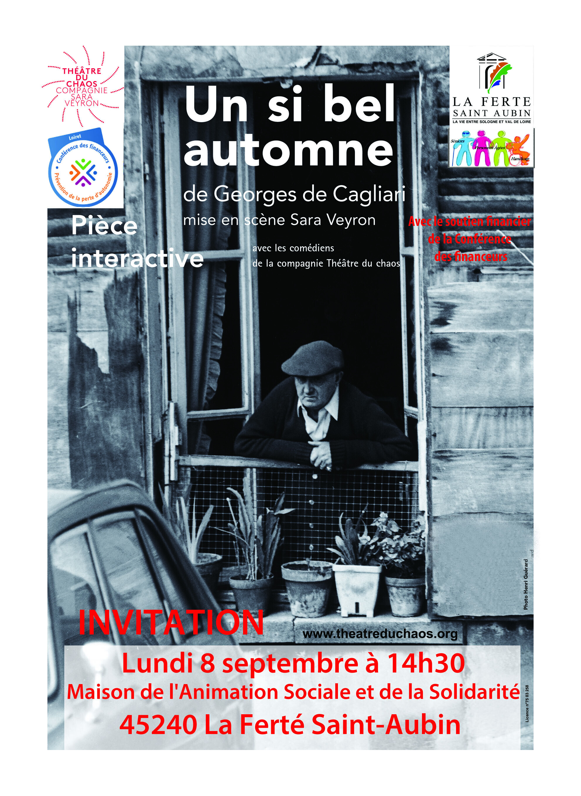 Un si bel automne • Théâtre et débat à La Ferté Saint-Aubin