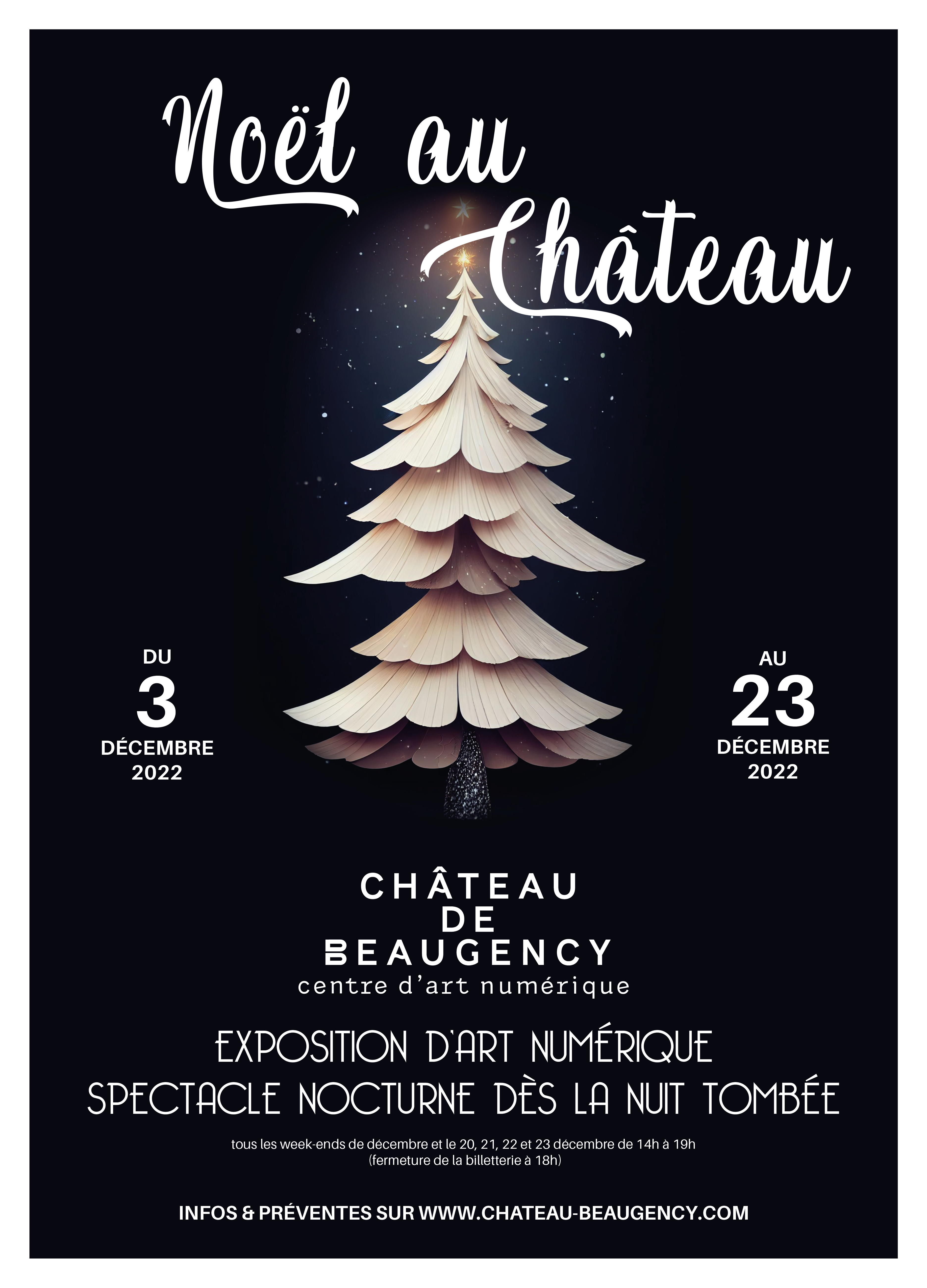 Affiche Noel au Château de Beaugency 2022 
