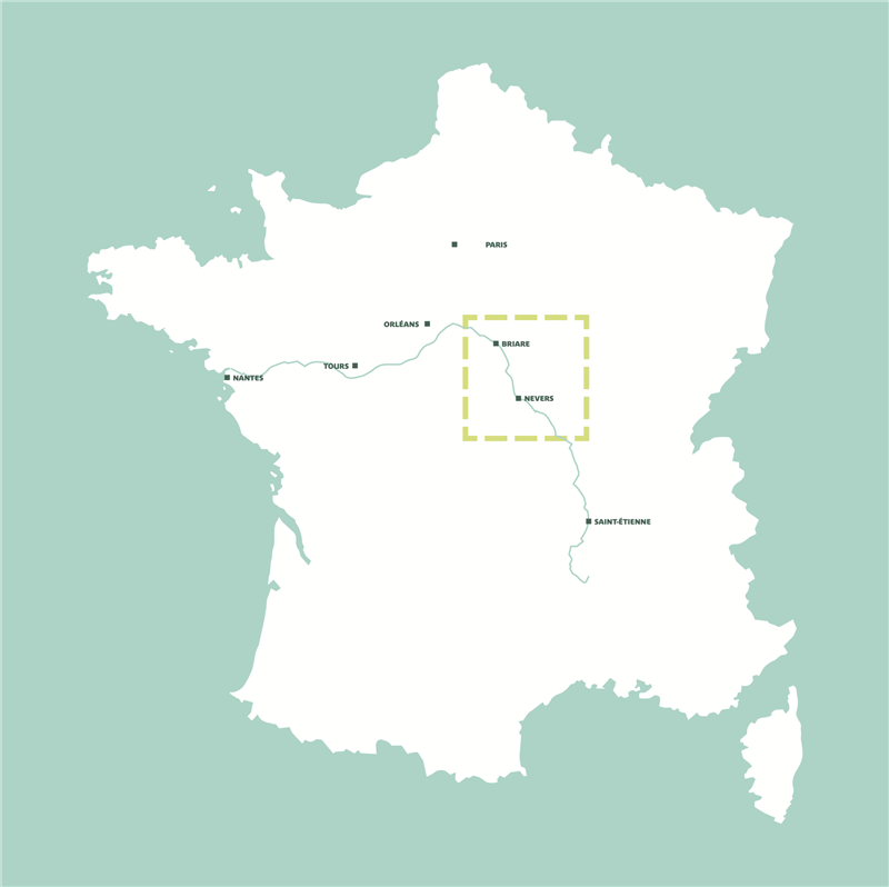 Briare - carte un bout de Loire à vélo 2021