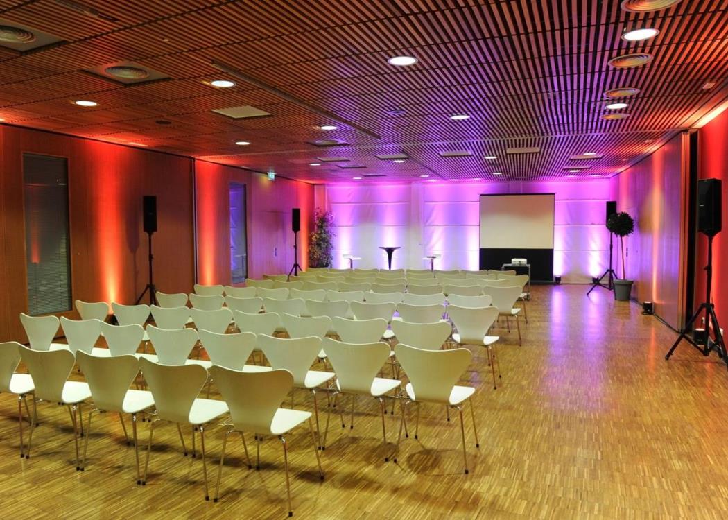 Configuration-conference-et-eclairage-d-ambiance-2 Centre de Conférences d'Orléa