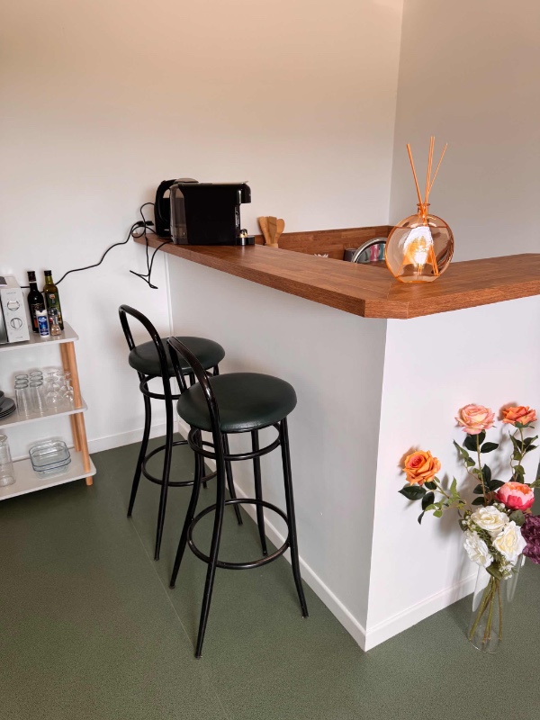 Cuisin et bar tout équipée - Crédit photo : Oui