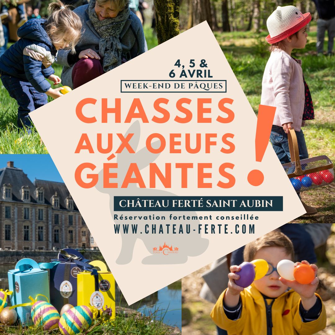 Chasses aux oeufs géantes - Pâques au Château de la Ferté !