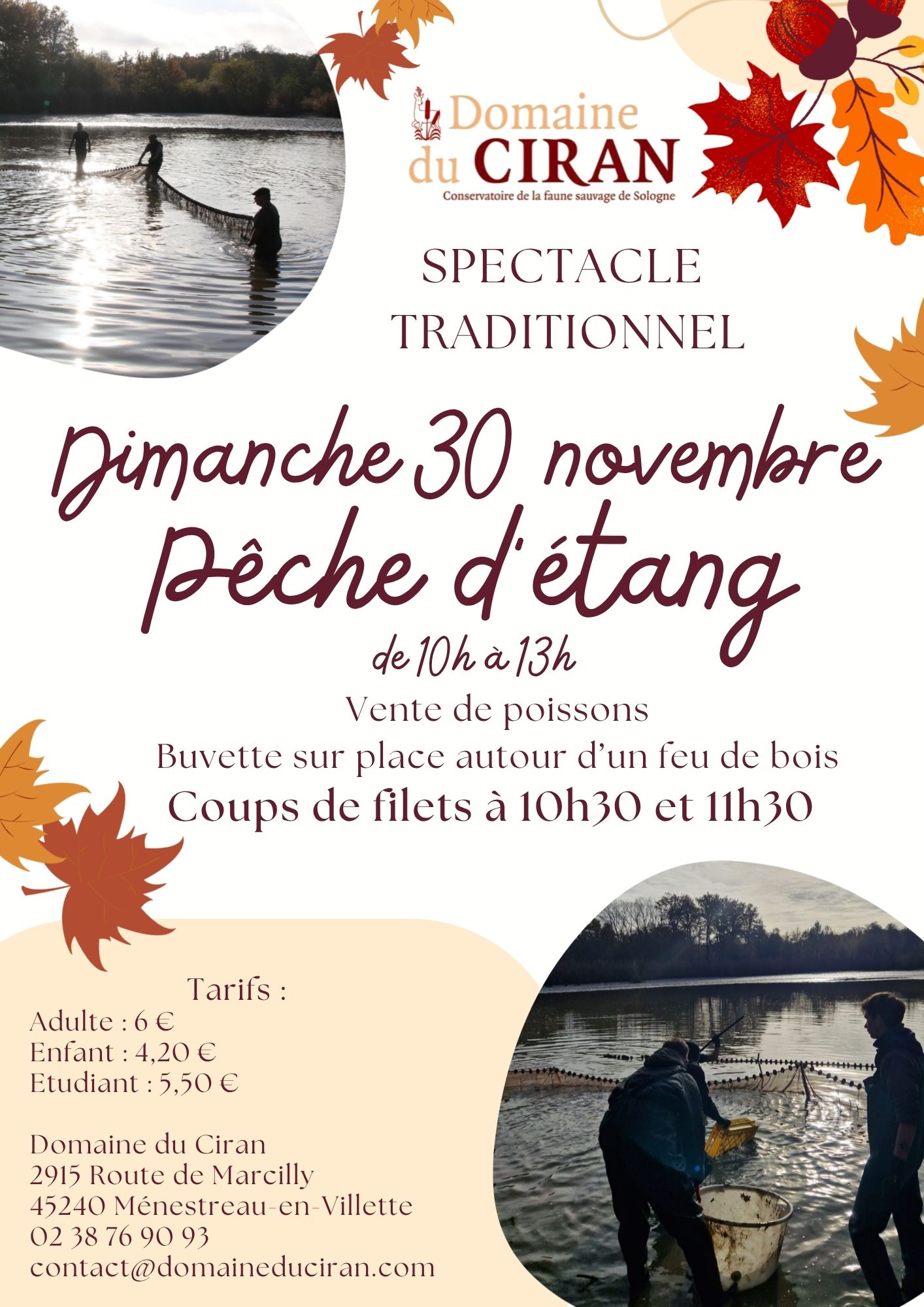 Pêche d'étang traditionnelle