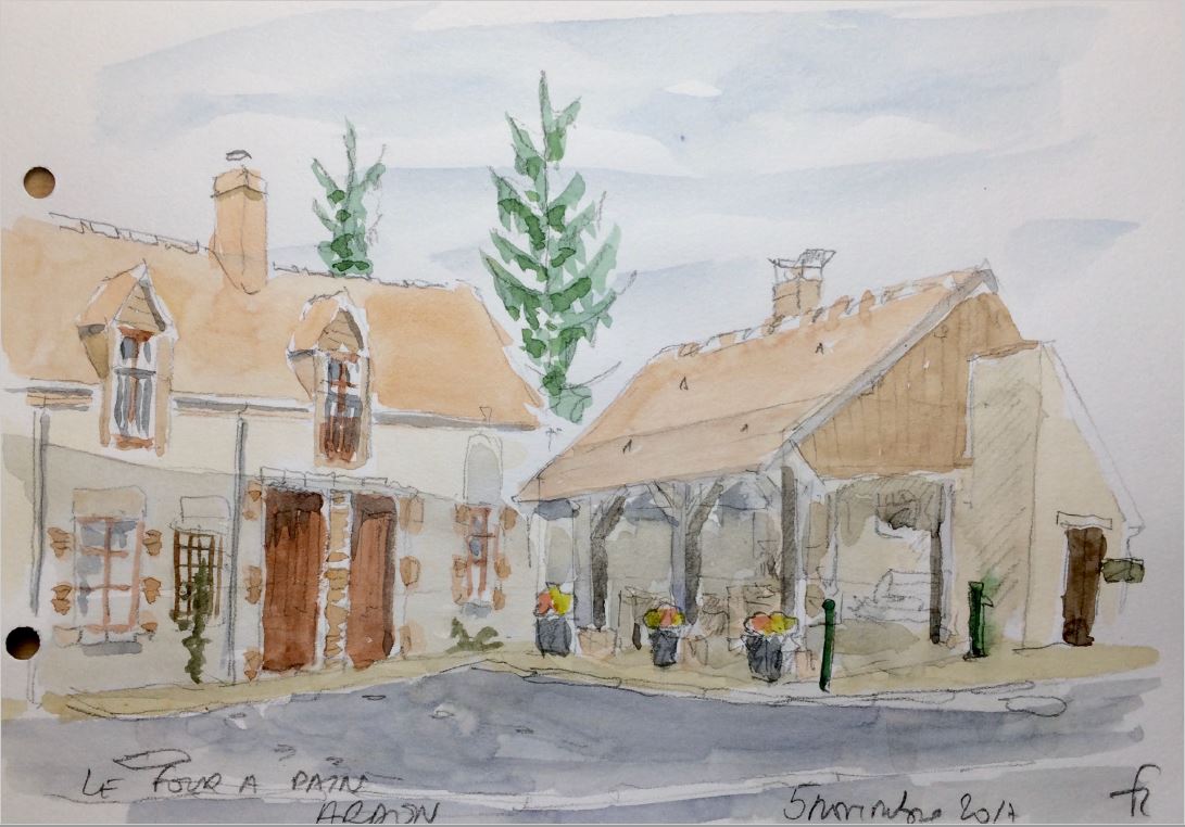 François Caplan- Croquis Aquarelles